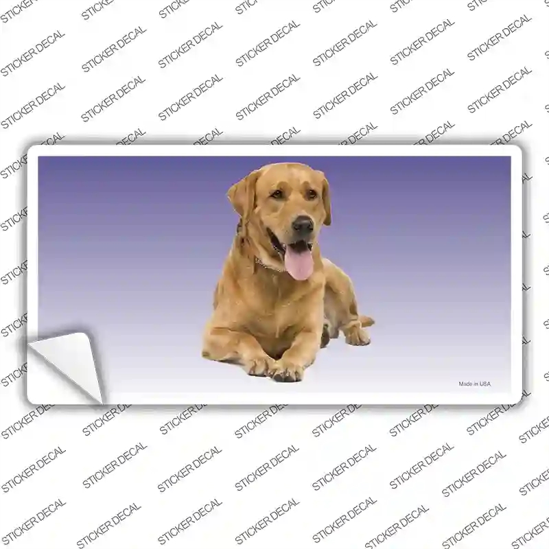 LP-2174s-L Yellow Labrador Retriever Dog Novelty Sticker Decal - Large