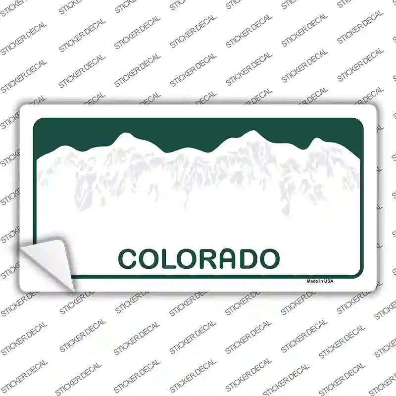 LP-2220s-S Colorado Background Novelty Sticker Decal - Small