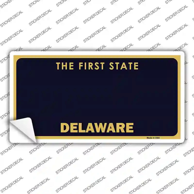 LP-2223s-S Delaware State Blank Novelty Sticker Decal - Small
