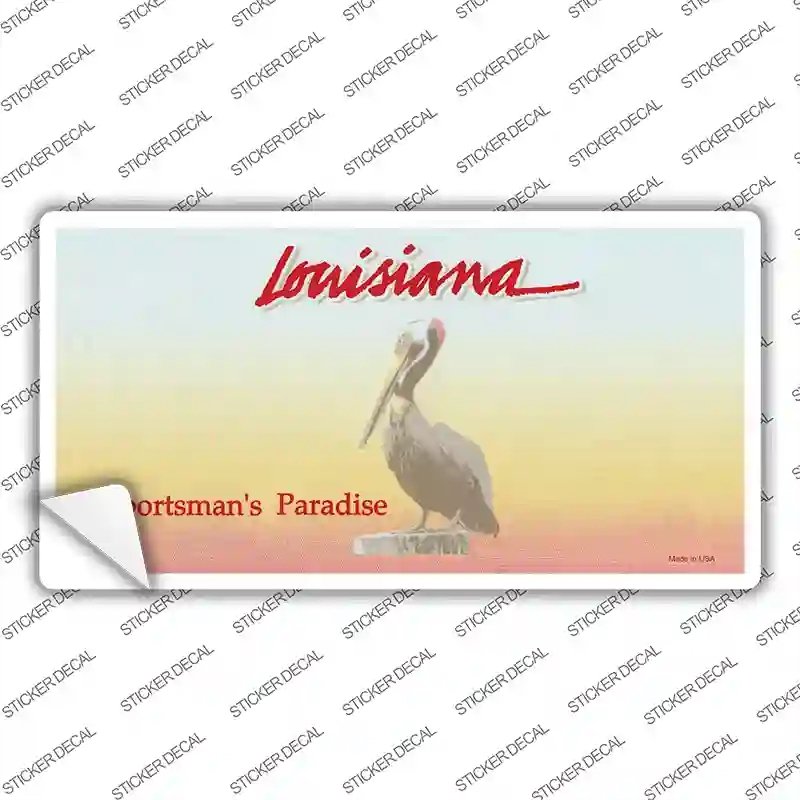 LP-2233s-L Louisiana State Blank Novelty Sticker Decal - Large