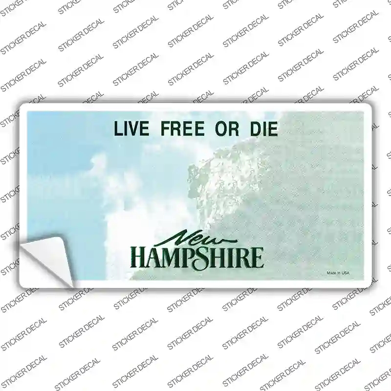 LP-2244s-XL   Hampshire State Blank Novelty Sticker Decal - Extra Large