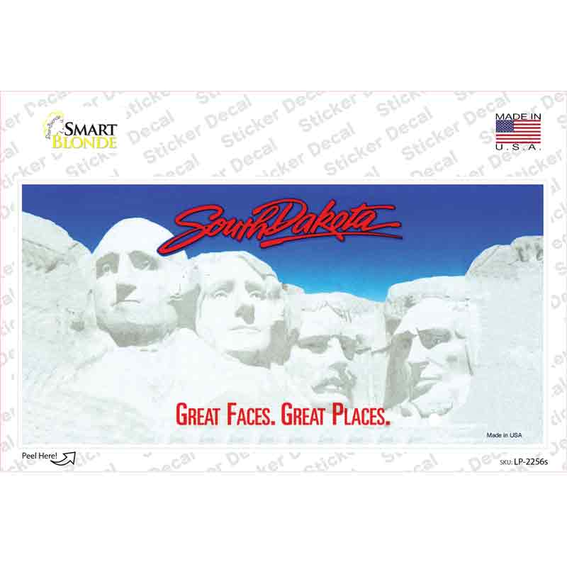 LP-2256s-M South Dakota State Blank Novelty Sticker Decal - Medium
