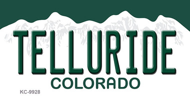 SMART BLONDE Telluride Colorado Metal Novelty Aluminum Key Chain KC-9928