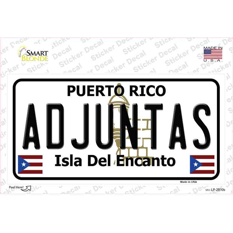 LP-2810s-M Adjuntas Novelty Sticker Decal - Medium