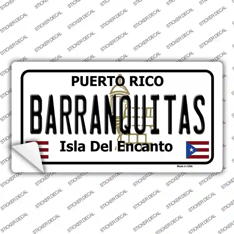 LP-2819s-XL Barranquitas Novelty Sticker Decal - Extra Large