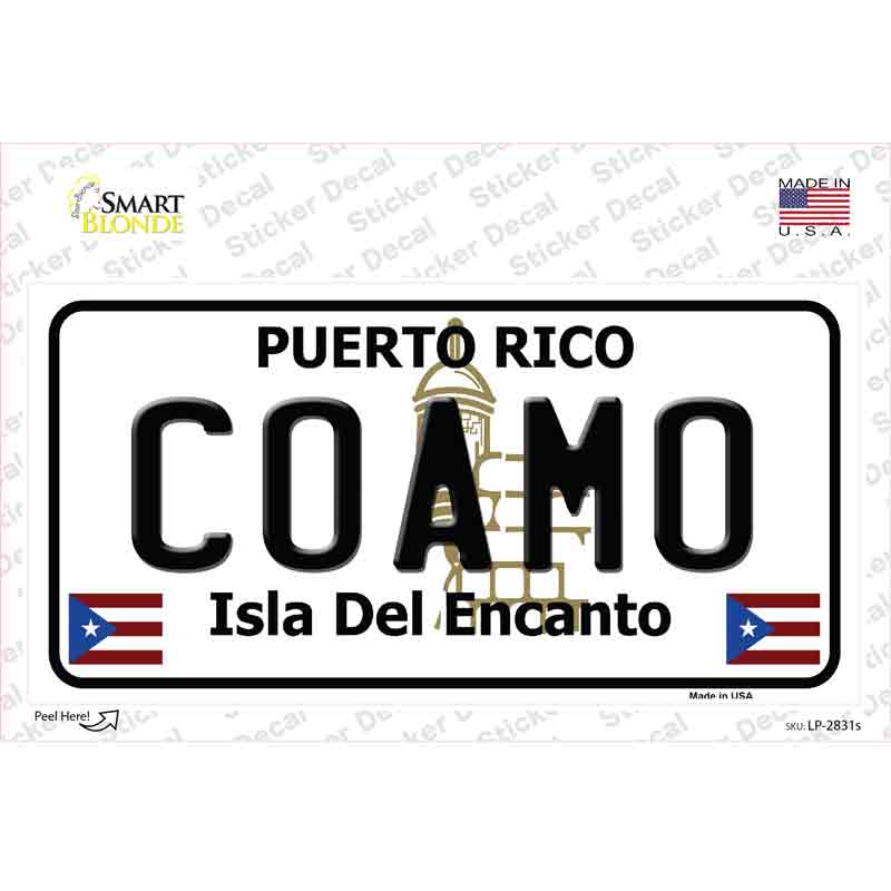 LP-2831s-M Coamo Novelty Sticker Decal - Medium