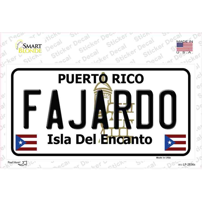 LP-2836s-M Fajardo Novelty Sticker Decal - Medium