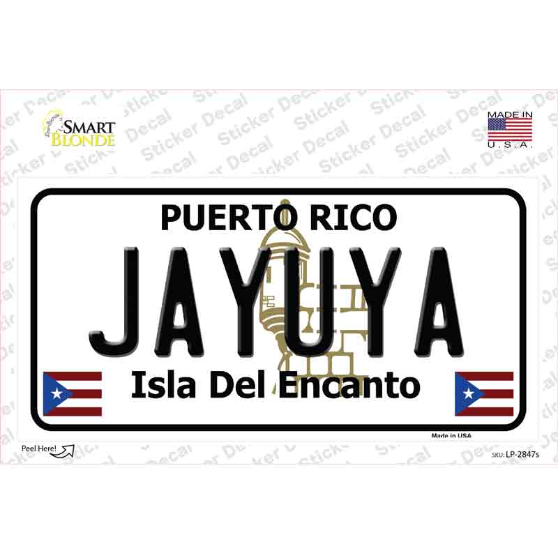 LP-2847s-M Jayuya Puerto Rico Novelty Sticker Decal - Medium