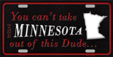 LP-11277 Minnesota Dude License Plate Metal Novelty