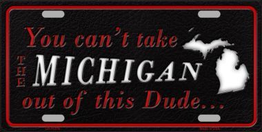LP-11276 Michigan Dude License Plate Novelty Metal