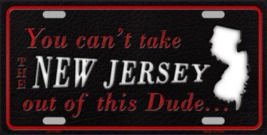LP-11284 New Jersey Dude License Plate Novelty Metal