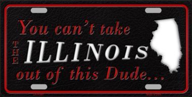 LP-11267 Illinois Dude License Plate Novelty Metal