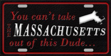 LP-11275 Massachusetts Dude License Plate Novelty Metal