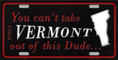 LP-11299 Vermont Dude License Plate Novelty Metal