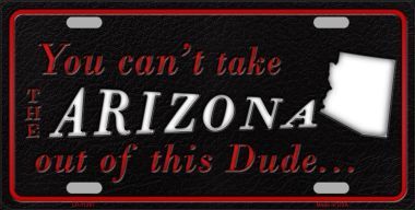 LP-11257 Arizona Dude License Plate Novelty Metal
