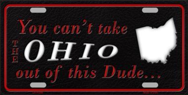 LP-11289 Ohio Dude License Plate Novelty Metal