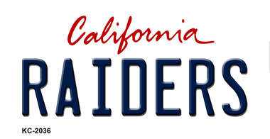 KC-2036 Raiders California State Background Novelty, Metal, Key Chain
