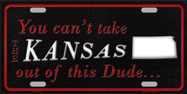 LP-11270 Kansas Dude License Plate Novelty Metal