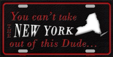 LP-11286 New York Dude License Plate Novelty Metal