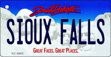 SMART BLONDE Sioux Falls South Dakota Metal Novelty Aluminum Key Chain KC-9963