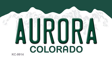 SMART BLONDE Aurora Colorado Metal Novelty Aluminum Key Chain KC-9914