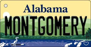 SMART BLONDE Montgomery Alabama Metal Novelty Aluminum Key Chain KC-9986