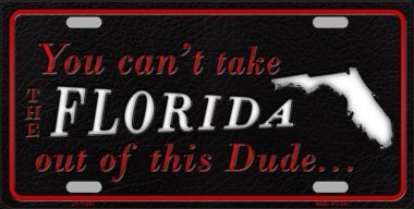 LP-11263 Florida Dude License Plate Novelty Metal