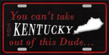 LP-11271 Kentucky Dude License Plate Novelty Metal