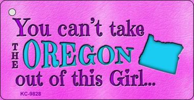 SMART BLONDE Oregon Girl Novelty Metal Magnet M-9828