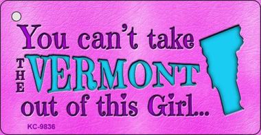 SMART BLONDE Vermont Girl Novelty Metal Magnet M-9836