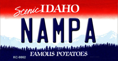 SMART BLONDE Nampa Idaho State Metal Novelty Magnet M-9862