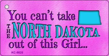 SMART BLONDE North Dakota Girl Novelty Metal Magnet M-9825