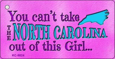 SMART BLONDE North Carolina Girl Novelty Metal Magnet M-9824