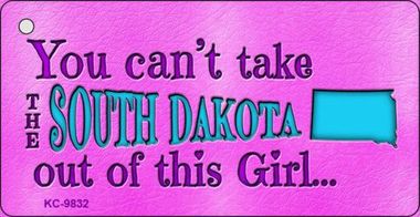 South Dakota Girl Novelty Metal Magnet M-9832
