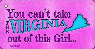 SMART BLONDE Virginia Girl Novelty Metal Magnet M-9837