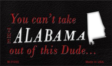 M-11255 Alabama Dude License Plate Metal Magnet Novelty