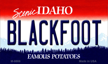 SMART BLONDE Blackfoot Idaho State Metal Novelty Magnet M-9869