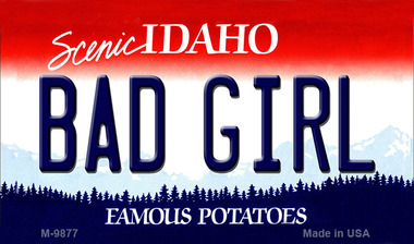 SMART BLONDE Bad Girl Idaho State Metal Novelty Magnet M-9877