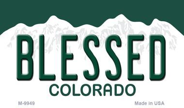 Blessed Colorado State Metal Magnet Novelty M-9949