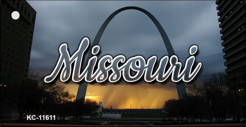 KC-11611 1.5 x 3 in. Missouri Gateway Arch Key Chain
