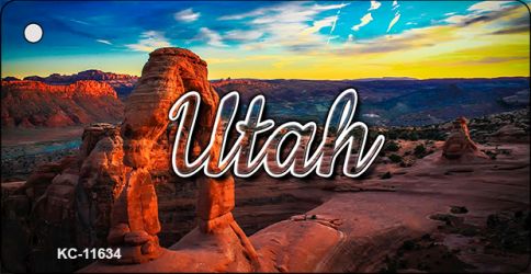 KC-11634 1.5 x 3 in. Utah Canyon Arch Key Chain