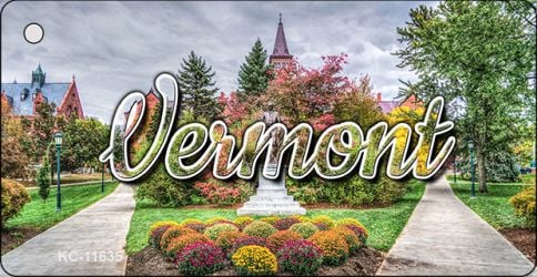 KC-11635 1.5 x 3 in. Vermont Building Key Chain