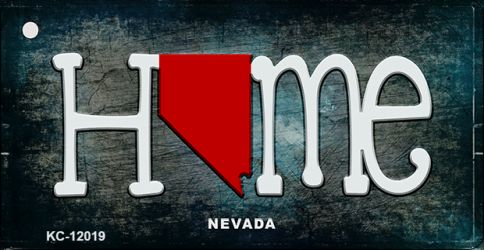 KC-12019 1.5 x 3 in. Nevada Home State Outline Novelty Key Chain