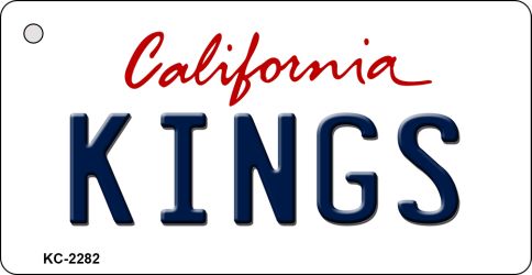 SMART BLONDE Kings California State License Plate Tag Key Chain KC-2282