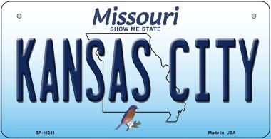Kansas City Missouri Novelty Metal Bicycle Plate BP-10241