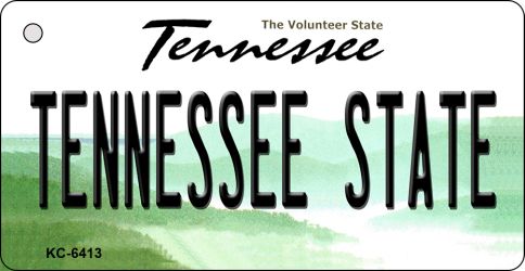 KC-6413 1.5 x 3 in. Tennessee License Plate Key Chain