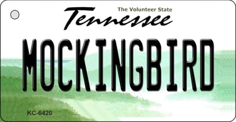KC-6420 1.5 x 3 in. Mockingbird Tennessee License Plate Key Chain