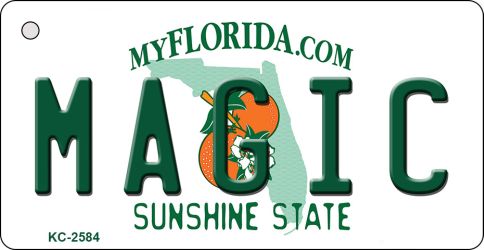 KC-2584 1.5 x 3 in. Magic Florida State License Plate Key Chain