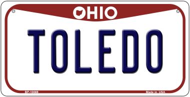 Toledo Ohio Novelty Metal Bicycle Plate BP-10069