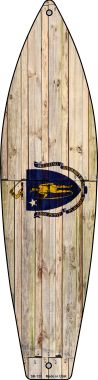 SB-120 17 x 4.5 in. Massachusetts State Flag Novelty Surfboard